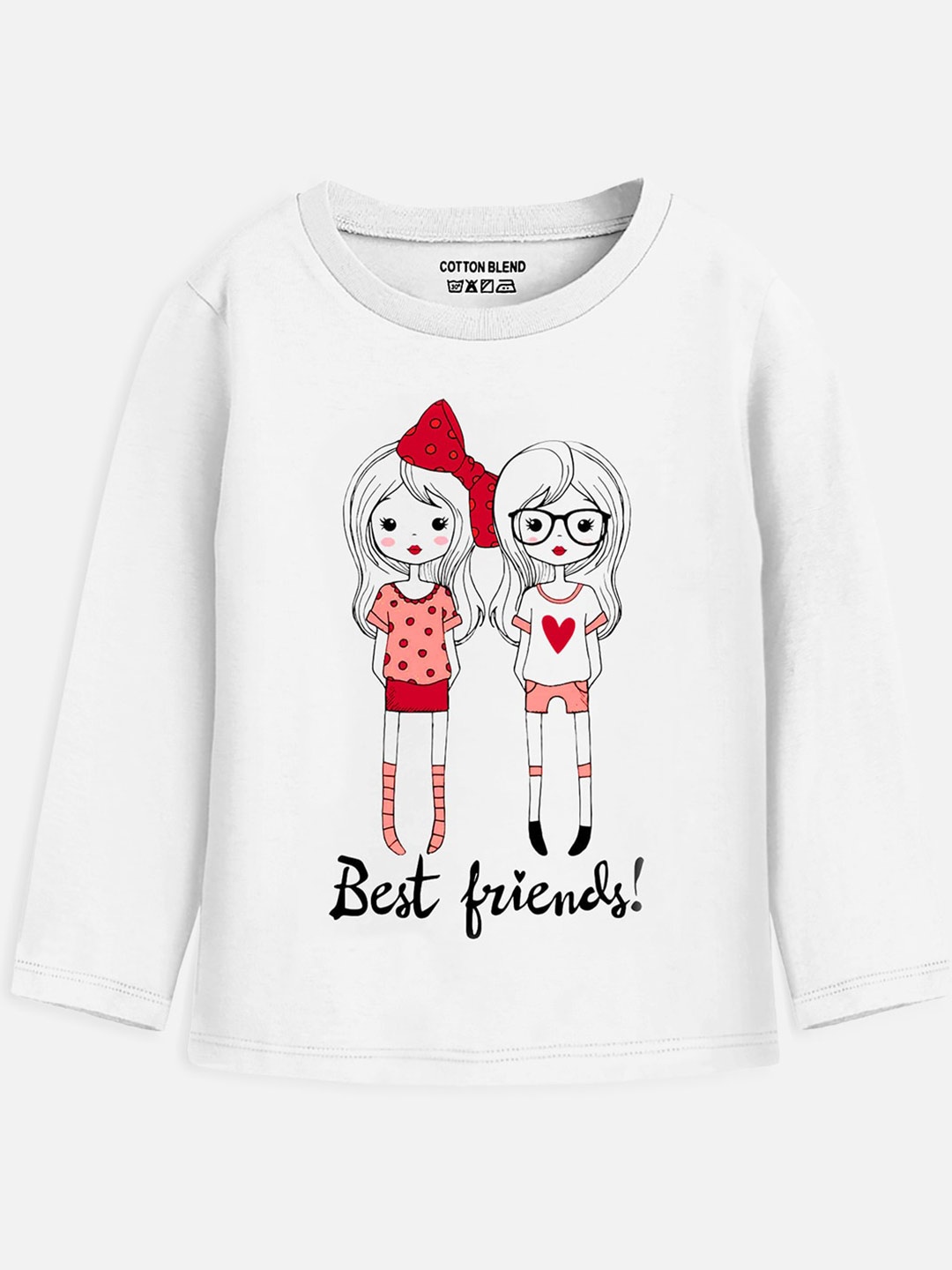 

Trampoline Girls Graphic Printed Cotton T-shirt, White