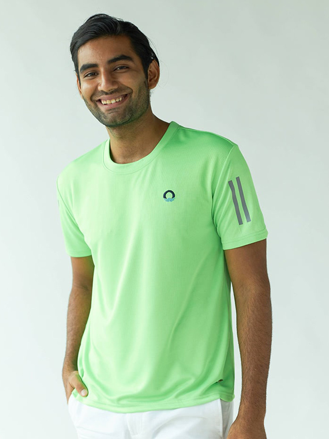

harbour 9 Round Neck Short Sleeves Relaxed Fit T-shirt, Green