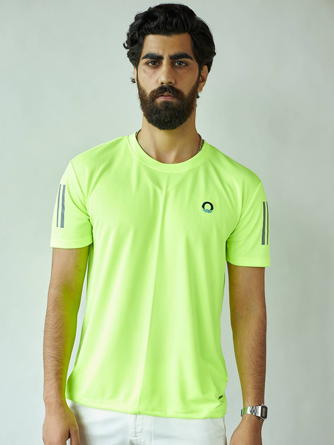 

harbour 9 Round Neck Short Sleeves Relaxed Fit T-shirt, Yellow