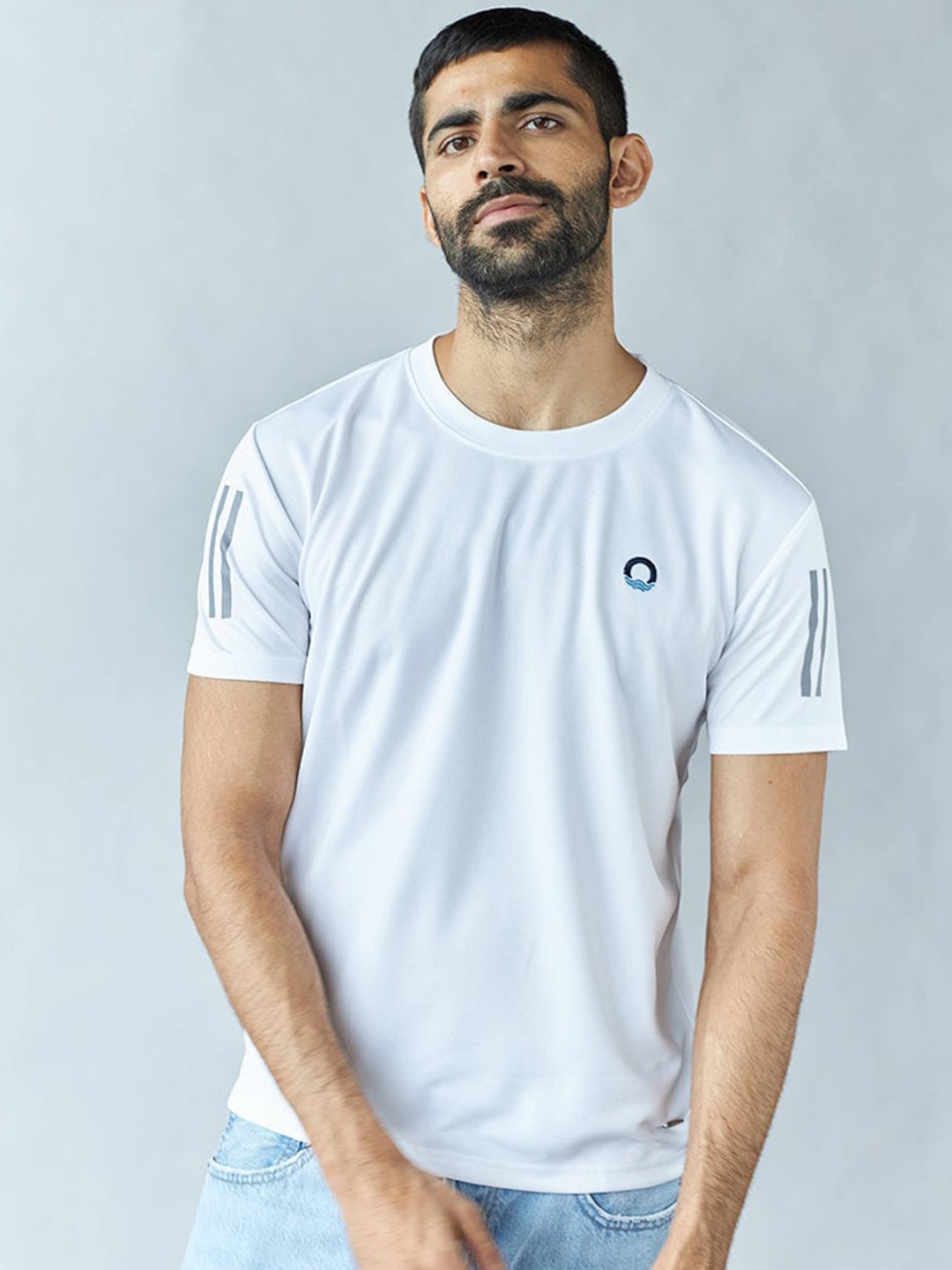 

harbour 9 Round Neck Short Sleeves Relaxed Fit T-shirt, White