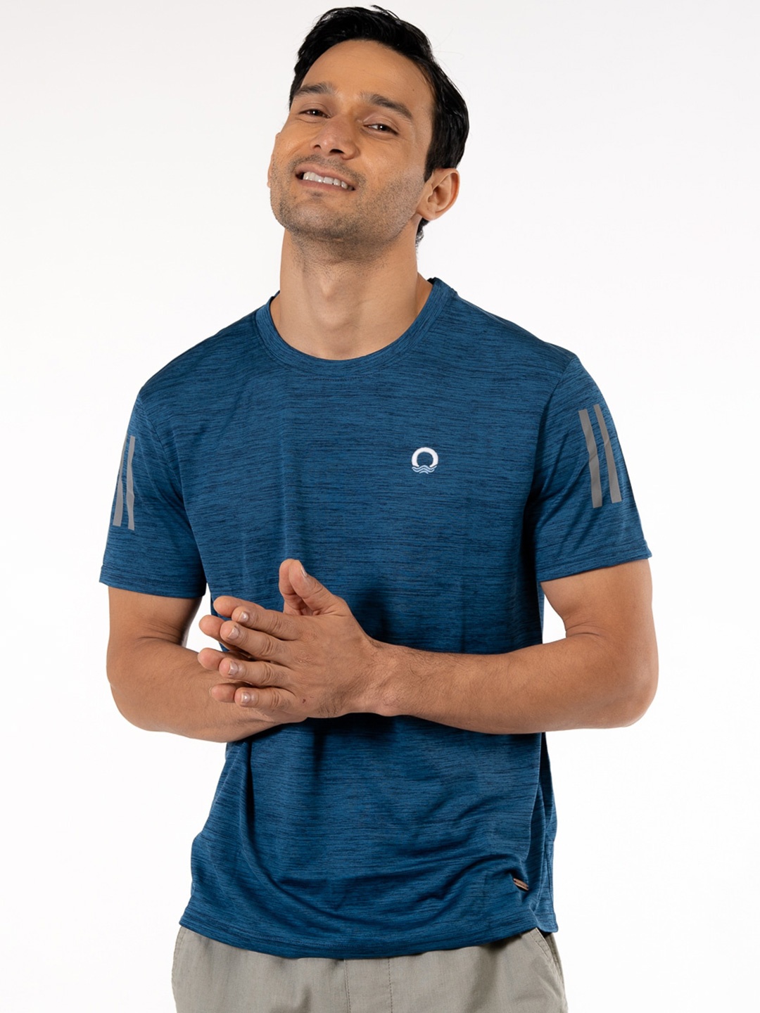 

harbour 9 Round Neck Short Sleeves Relaxed Fit T-shirt, Blue