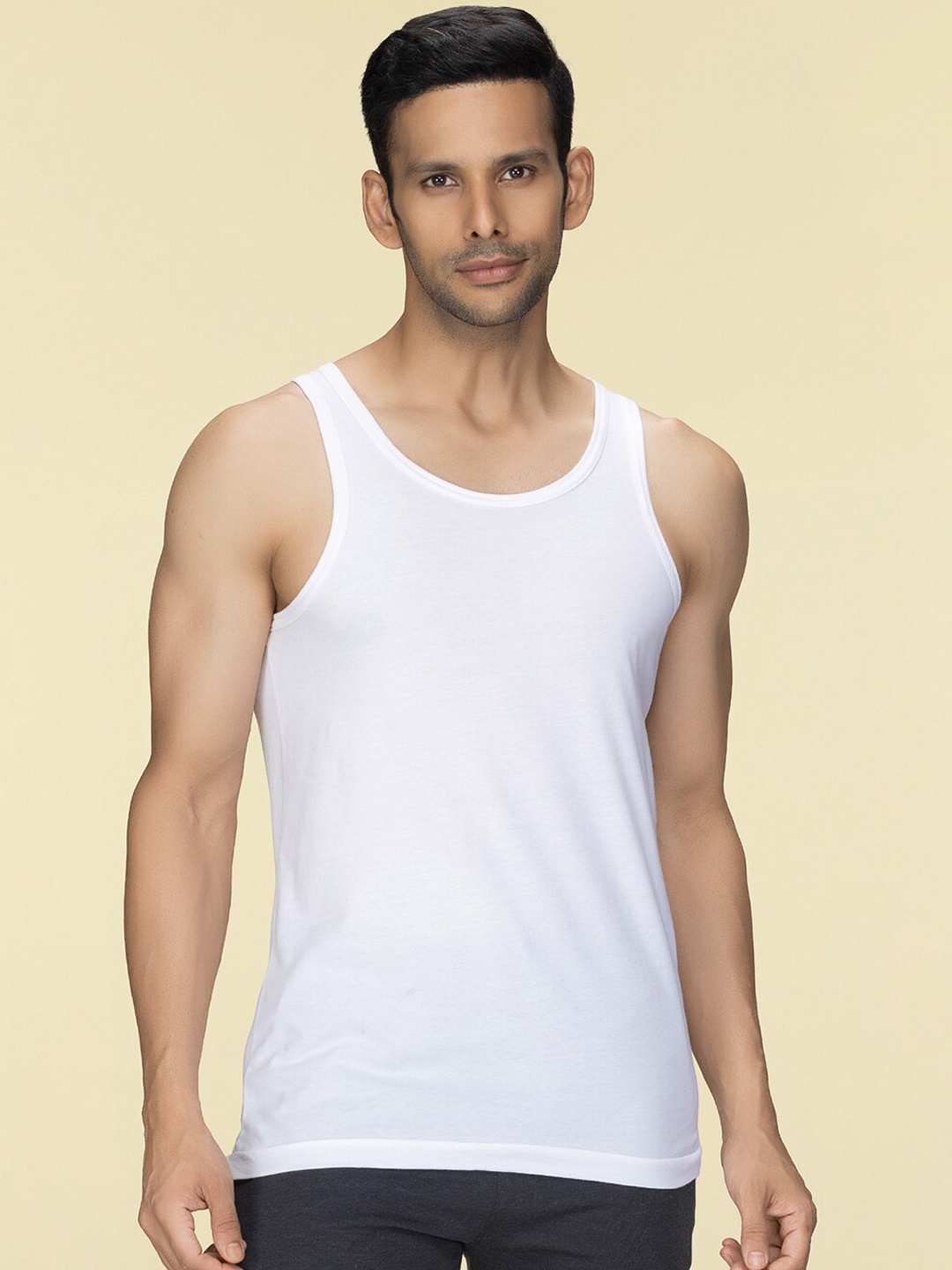 

XYXX Sleeveless Cotton Undershirt Innerwear Vests, White