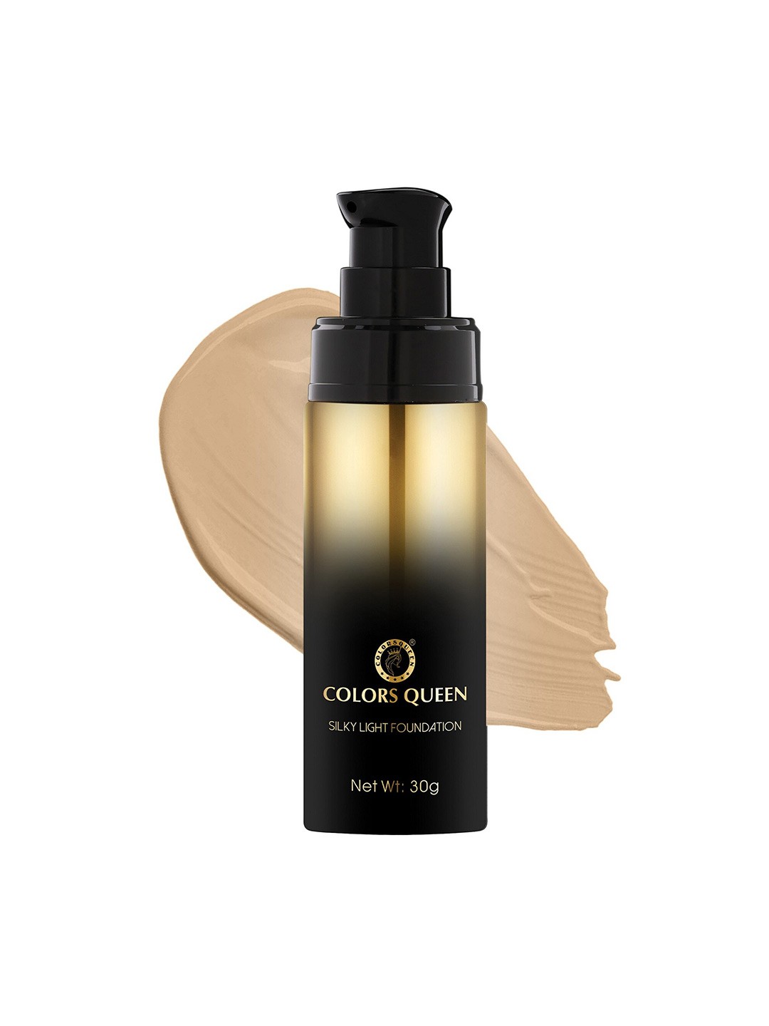 

Colors Queen Silky Light Soft Moisturizer Foundation - Natural Nude - 04 - 30g