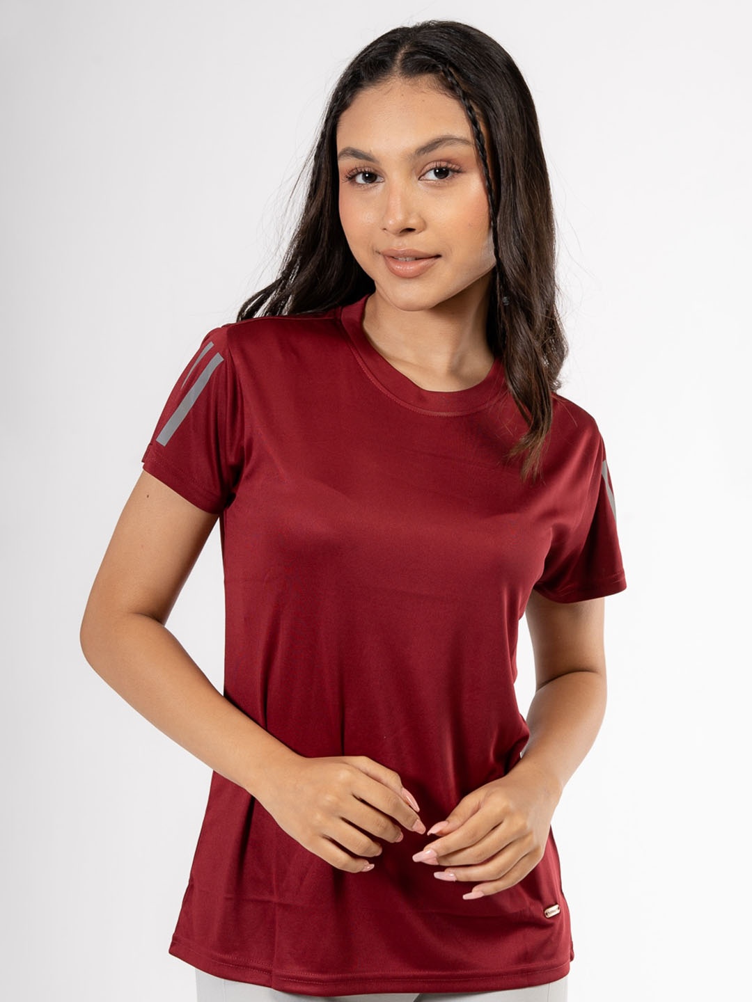 

harbour 9 Round neck Short Sleeves T-shirt, Maroon