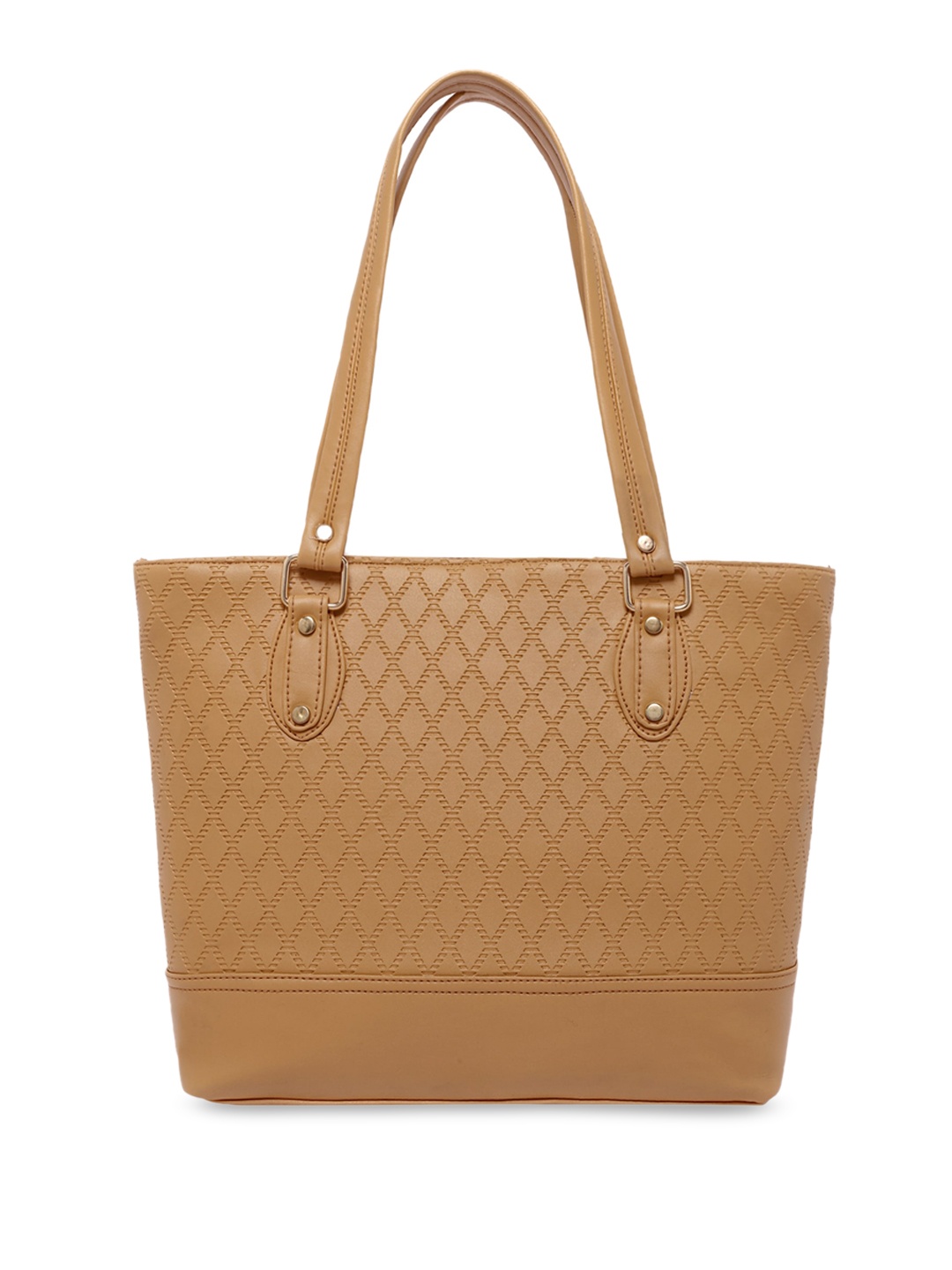 

YOYOWING Textured Structured Shoulder Bag, Mustard