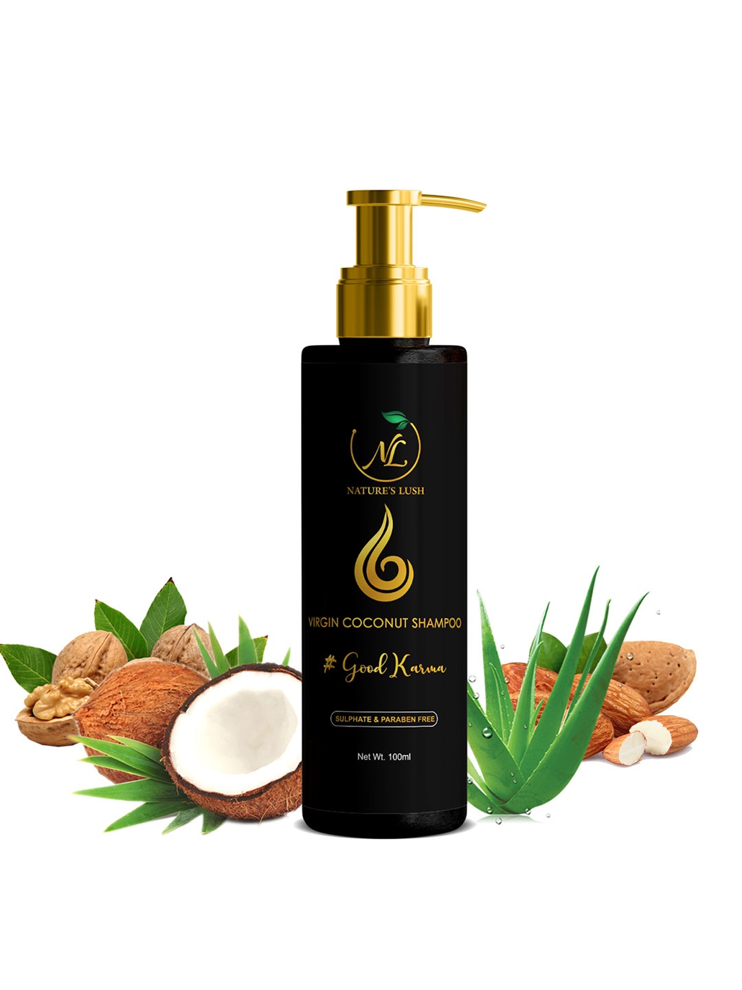

NATURE's LUSH Good Karma Virgin Coconut Shampoo with Black Cummin Seed - 250 ml