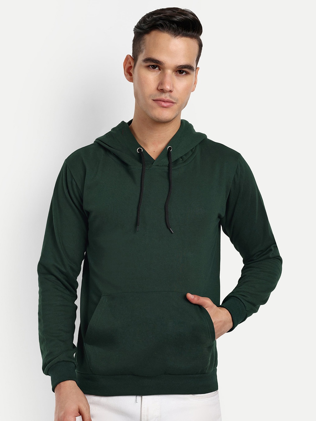 

Divra Clothing Unisex Hooded Fleece Sweatshirt, Green