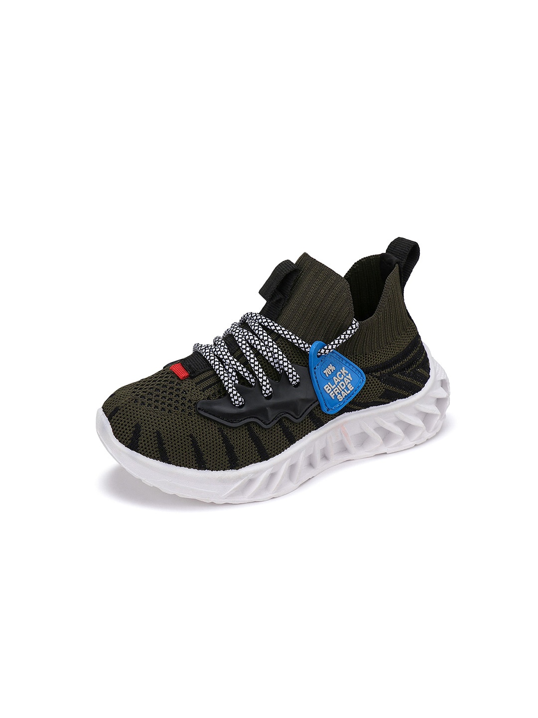 

BAESD Boys Mesh Lace-Up Running Shoes, Olive