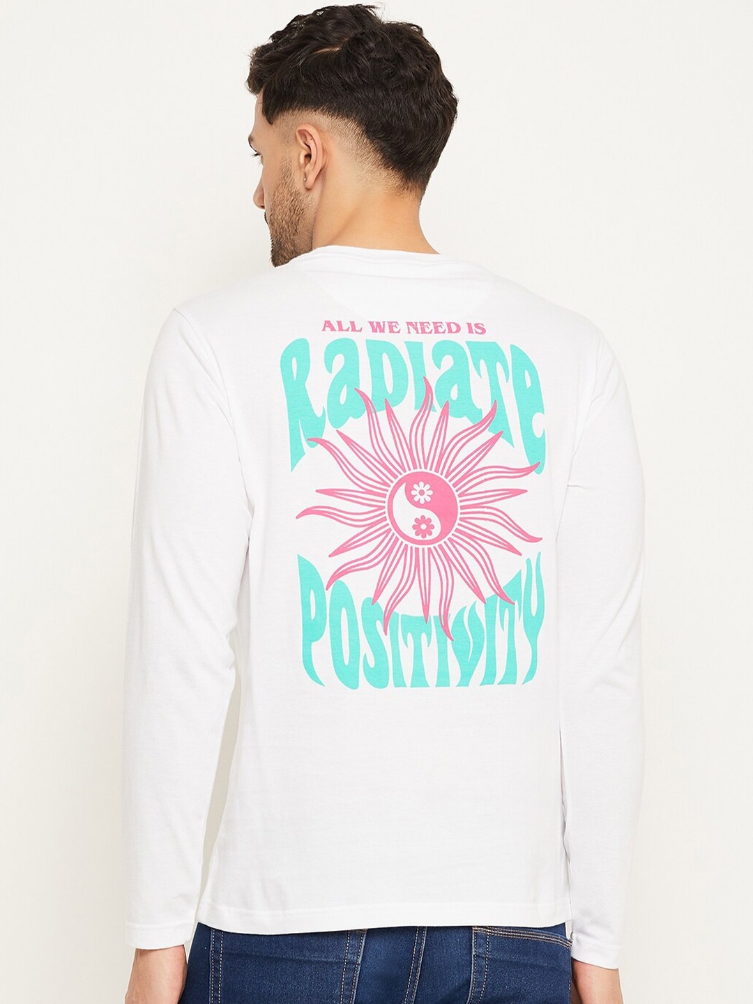 

Club York Typography Printed Round Neck T-shirt, White