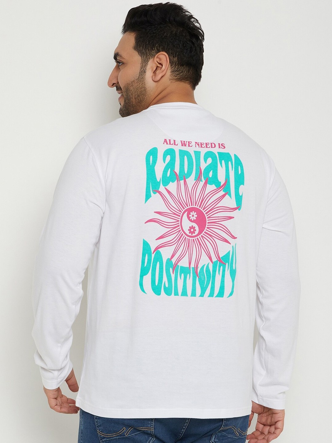 

Club York Typography Printed Cotton T-shirt, White