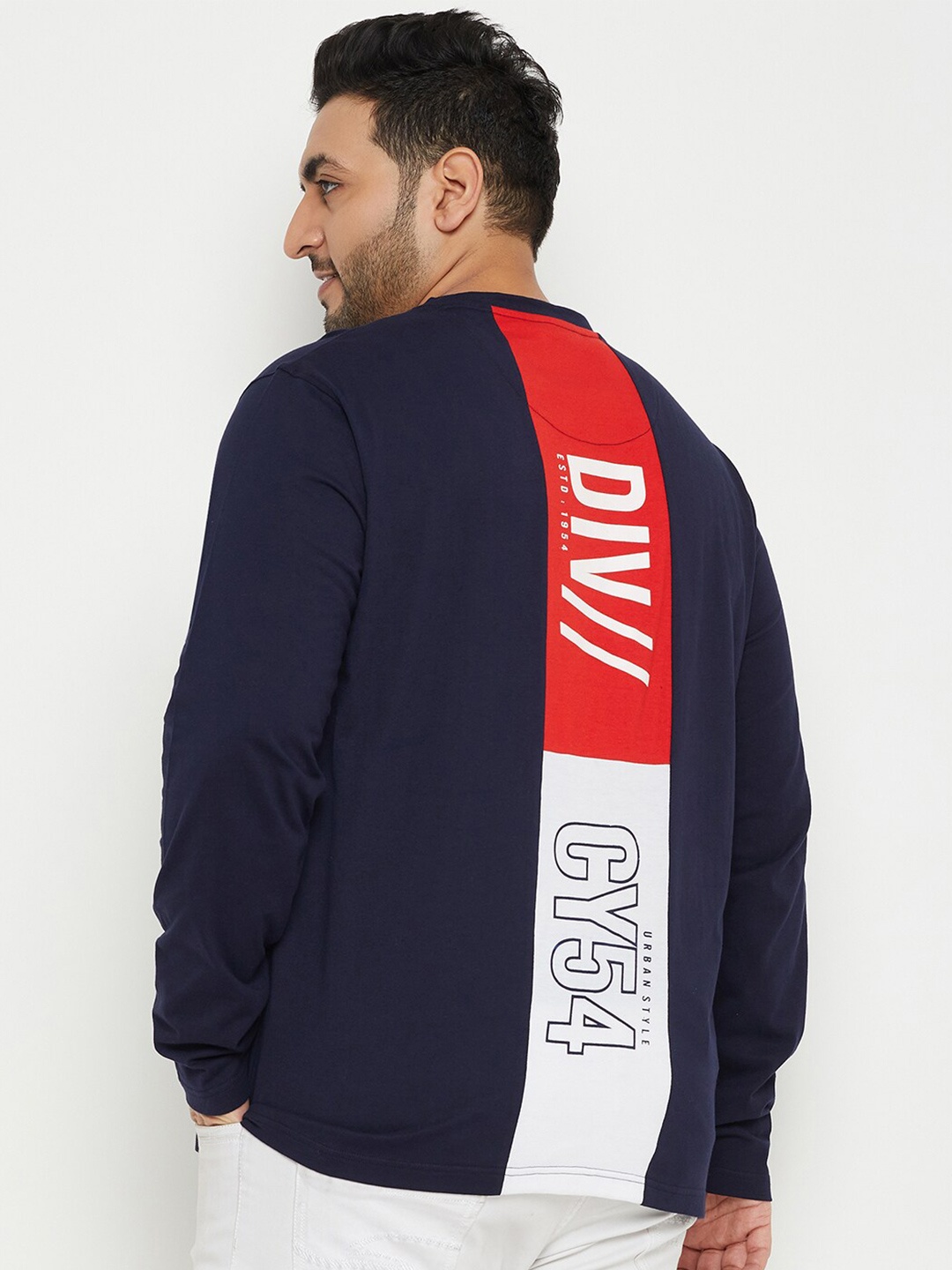 

Club York Typography Printed Round Neck T-shirt, Navy blue