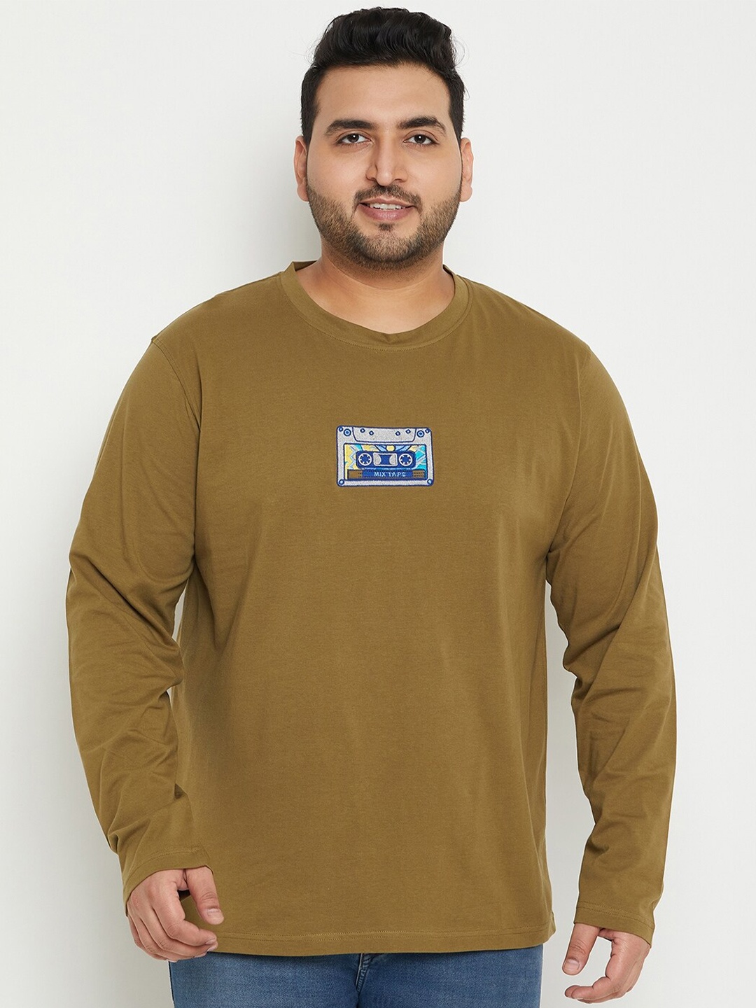 

Club York Round Neck Regular Fit T-shirt, Olive