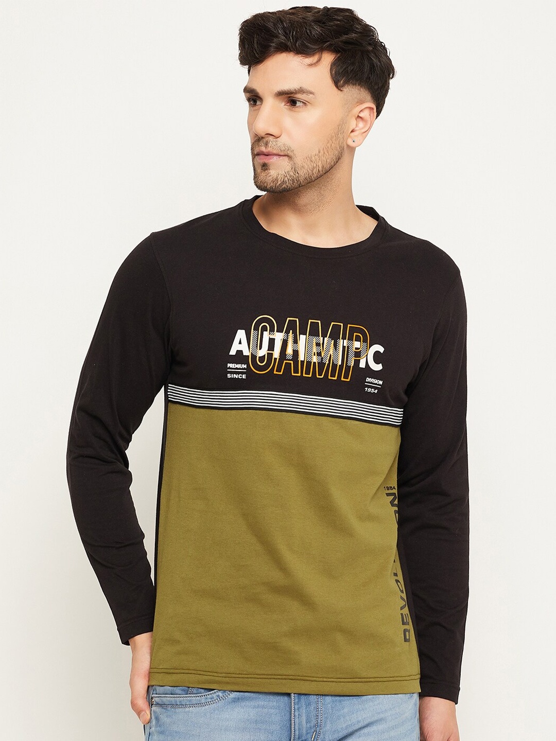 

Club York Typography Printed Round Neck T-shirt, Black