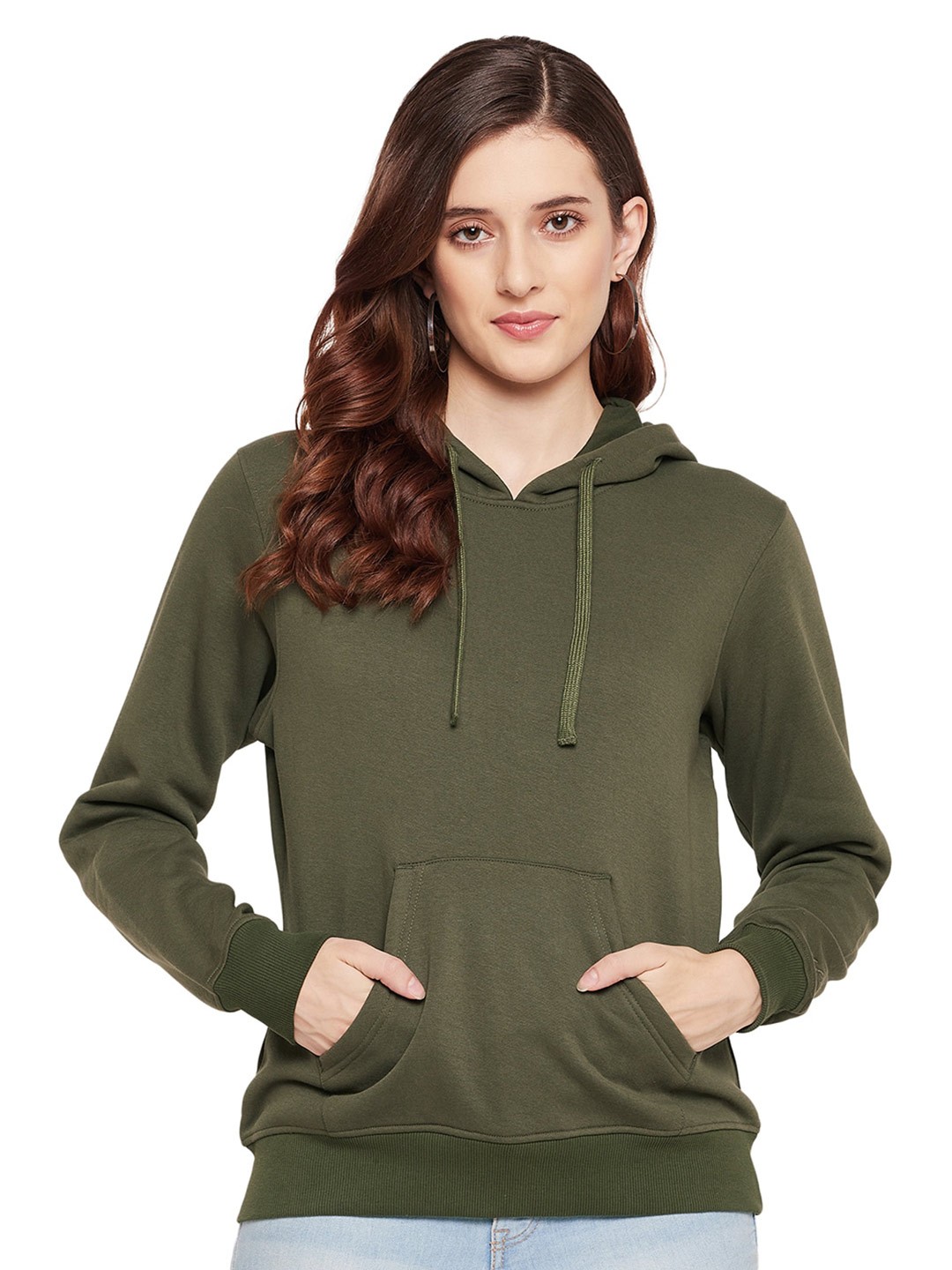 

URKNIT Hooded Pullover Sweatshirt, Olive