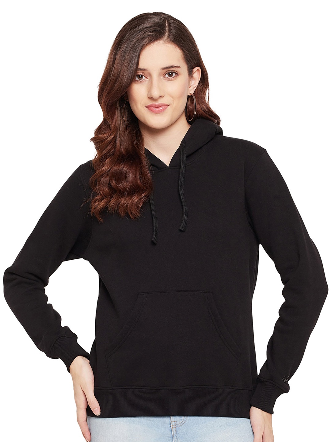 

URKNIT Hooded Pullover Sweatshirt, Black