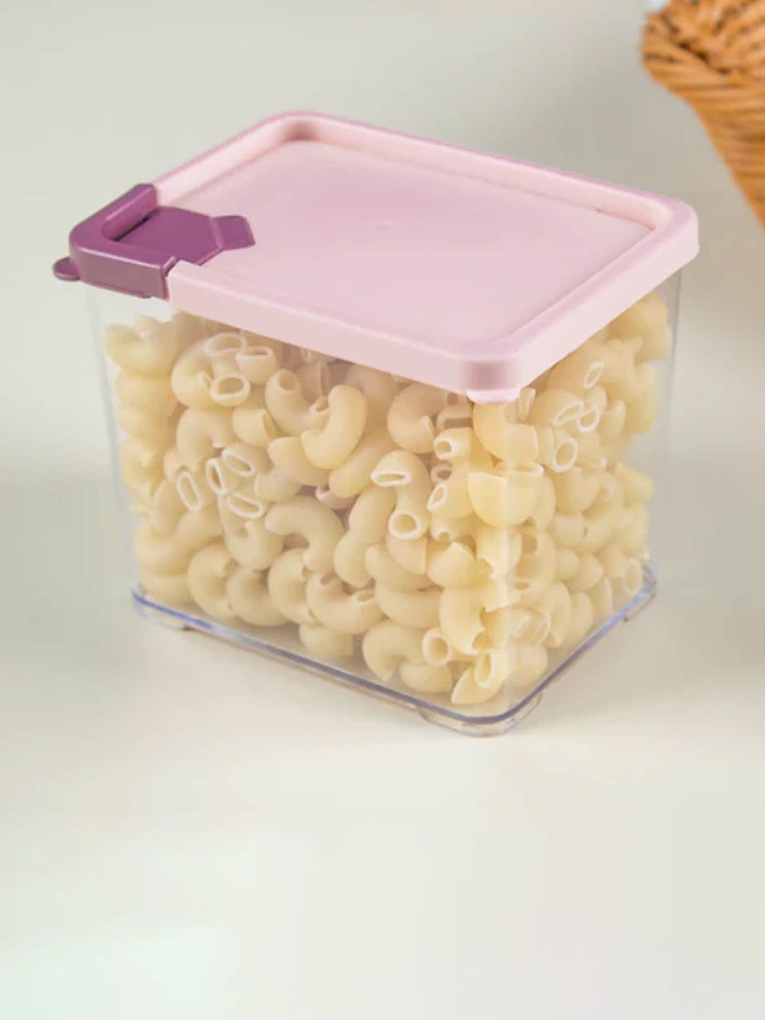 

MARKET99 Pink Cereal Dispenser Jar With Lid 750 ml