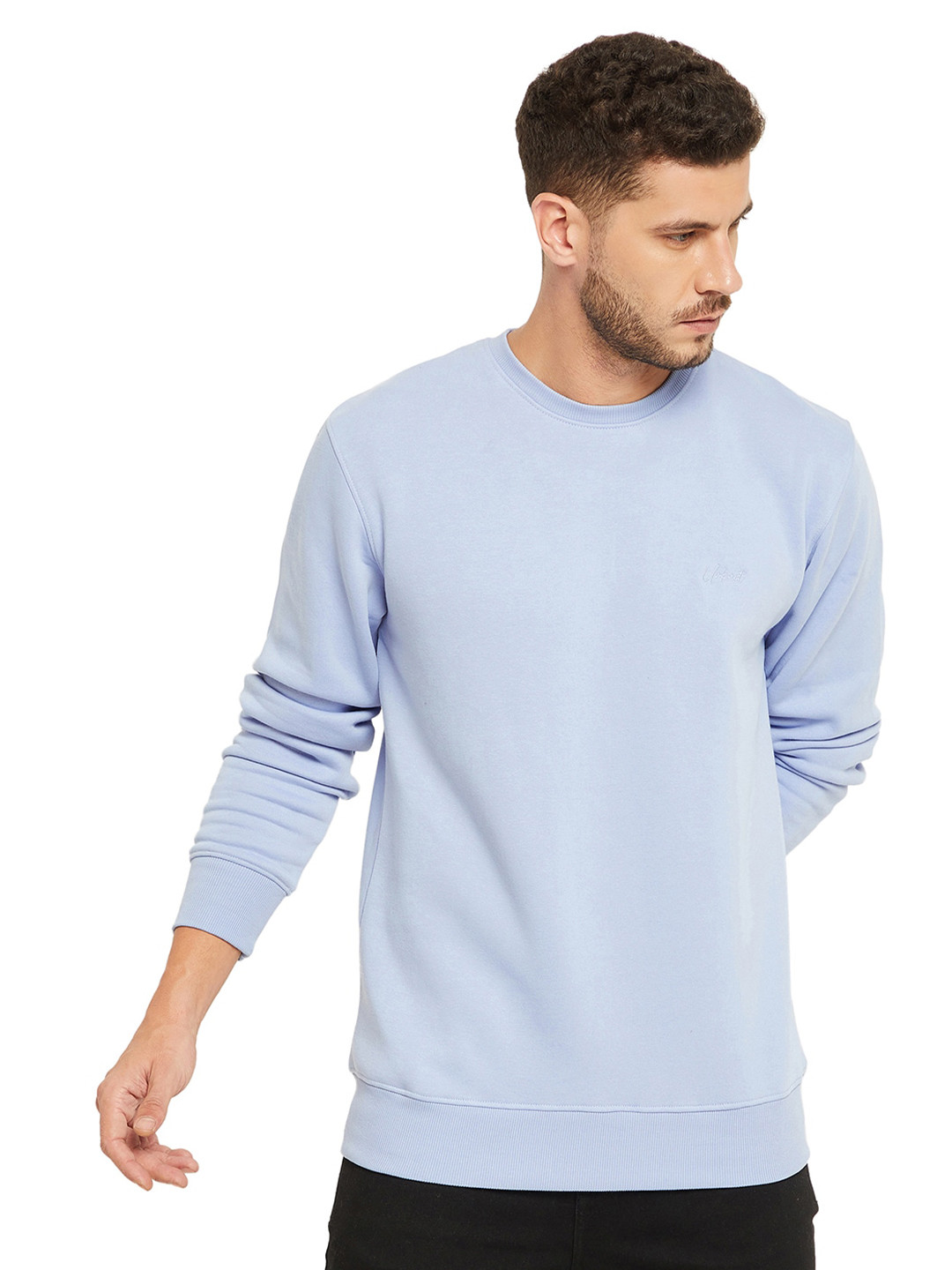 

URKNIT Round Neck Sweatshirt, Blue