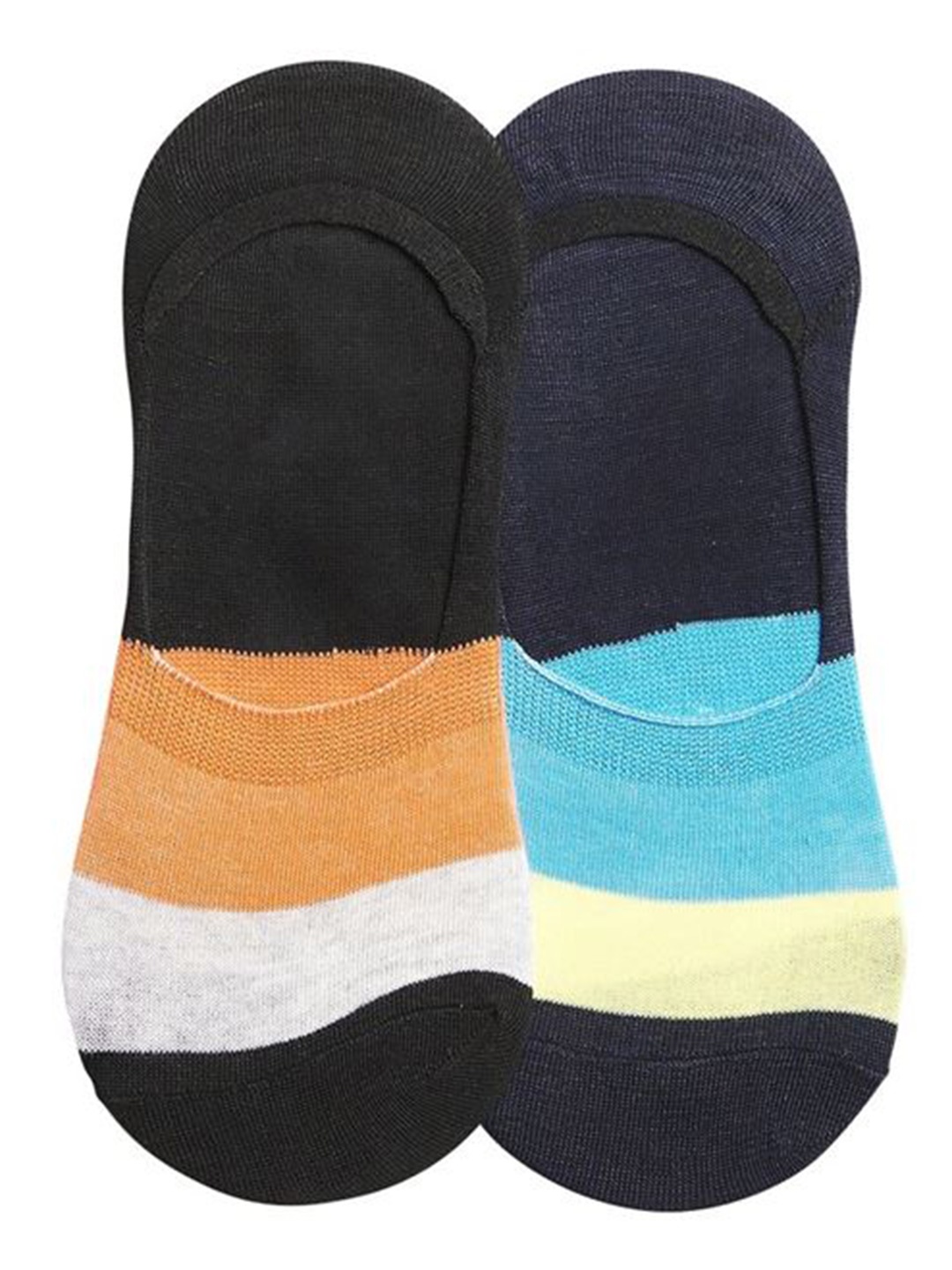 

Hill Islands Men Pack Of 2 Patterned Shoe Liner Socks, Black