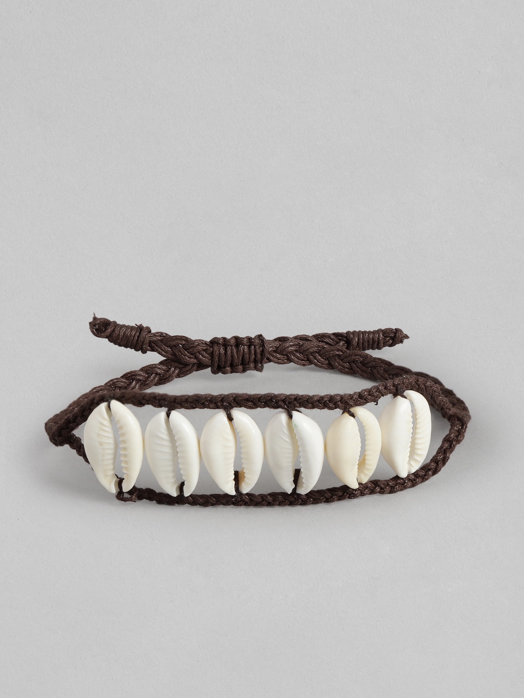 

RICHEERA Women Braided Design Studded Bracelet, Brown