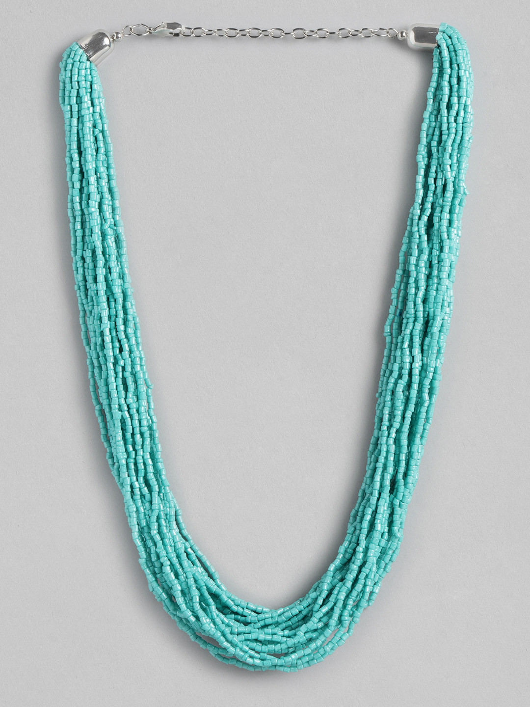 

RICHEERA Beaded Multi-Layered Statement Necklace, Turquoise blue