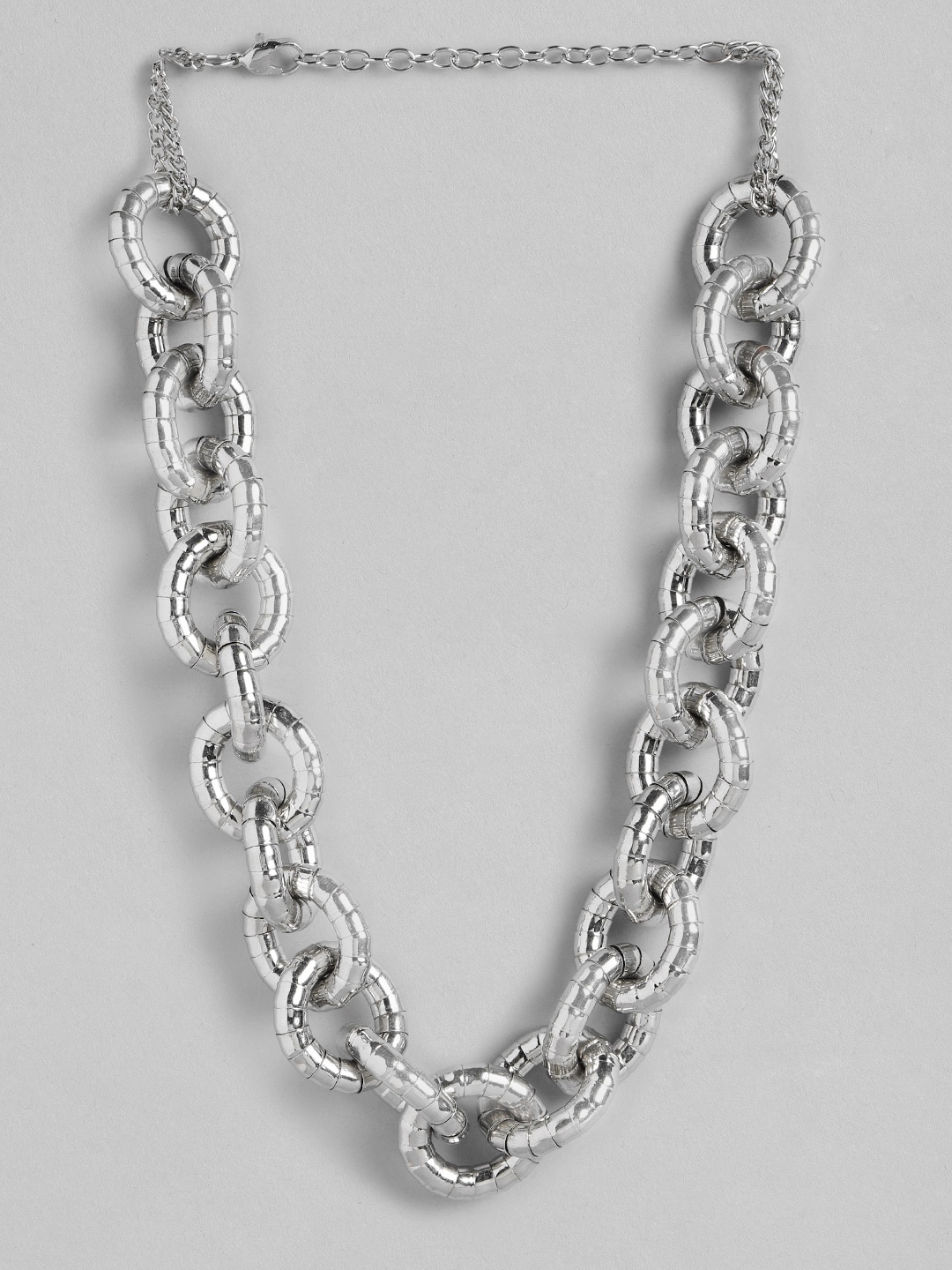 

RICHEERA Linked-Chain Design Necklace, Silver