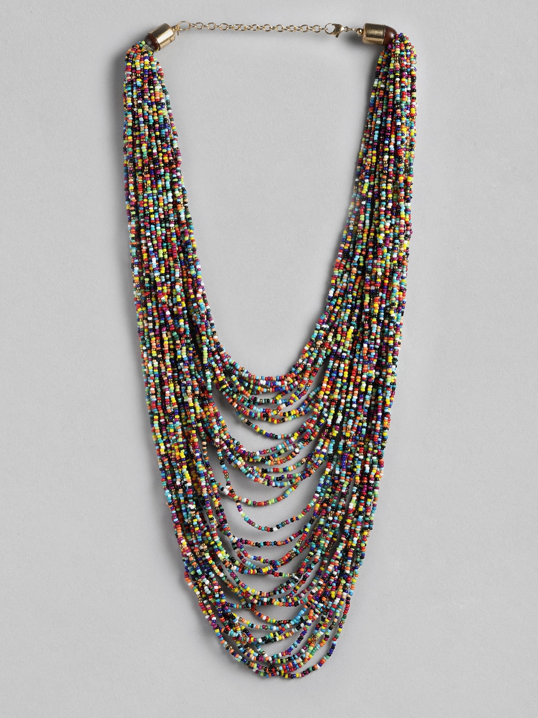 

RICHEERA Beaded Multi-Layered Statement Necklace