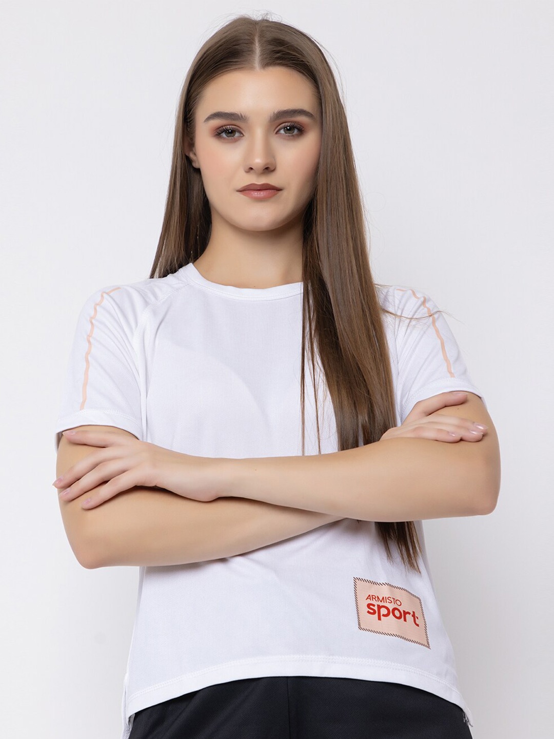 

ARMISTO Raglan Sleeves Dri-FIT Boxy T-shirt, White