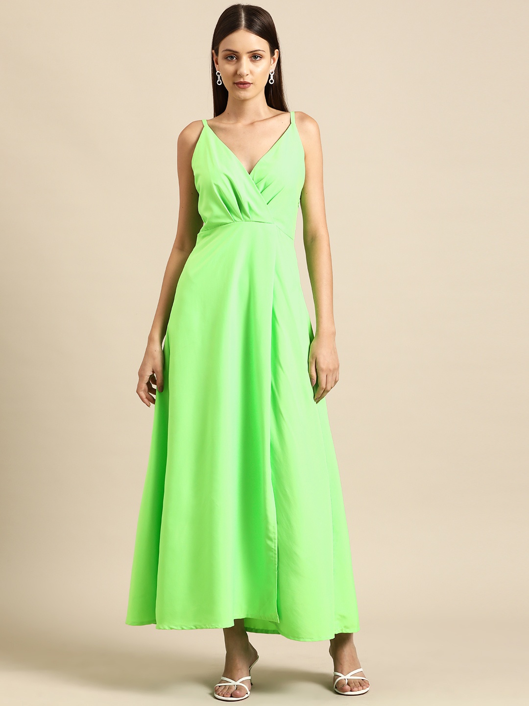 

DODO & MOA Crepe Maxi Dress, Green