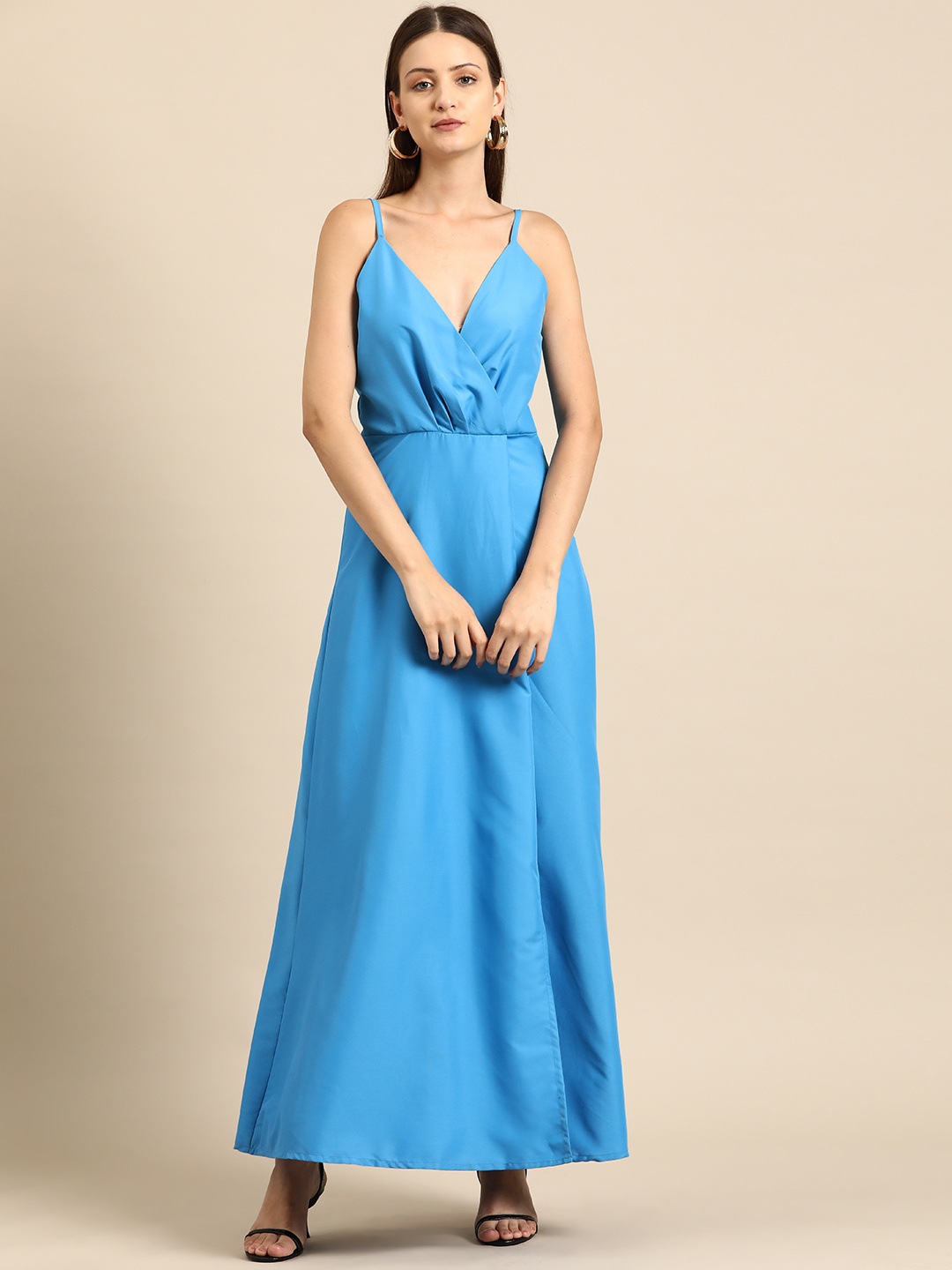 

DODO & MOA Crepe Maxi Dress, Blue