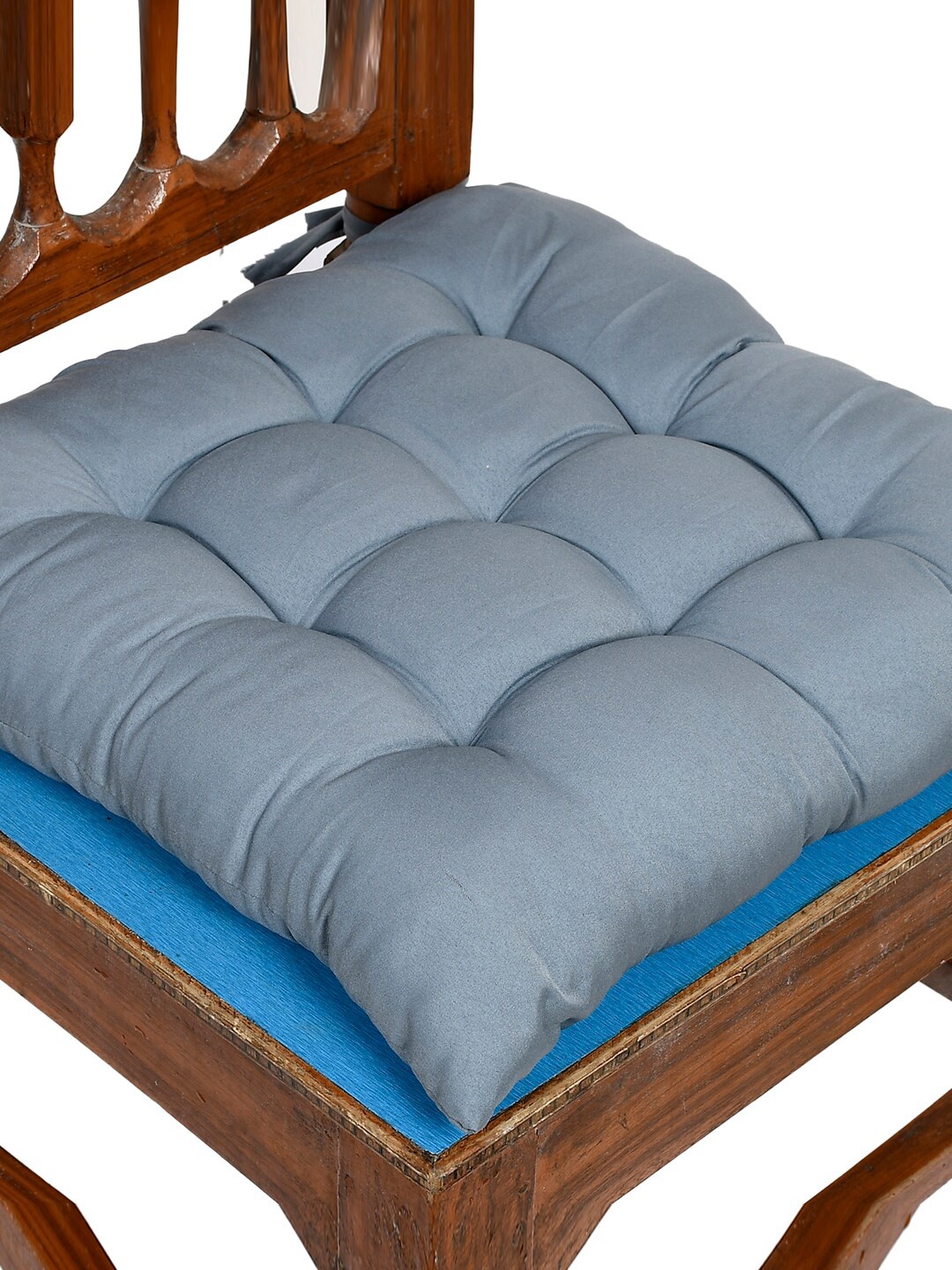 

Kuber Industries Grey 3 Pieces Cotton Sitting Chair Pads