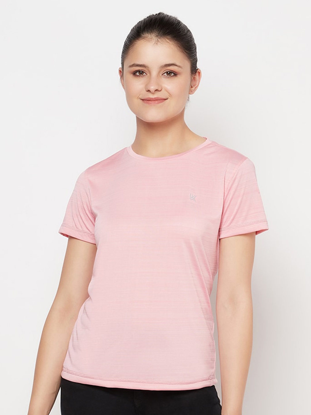 

URKNIT Round Neck Cool Max Sports T-Shirt, Pink