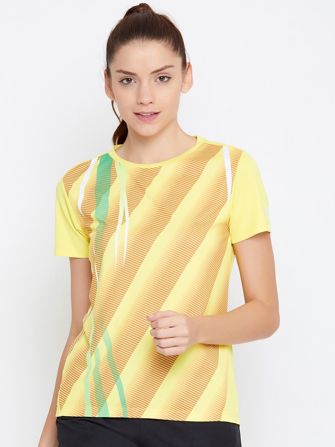 

URKNIT Graphic Printed Cool Max Round Neck Regular T-shirt, Yellow