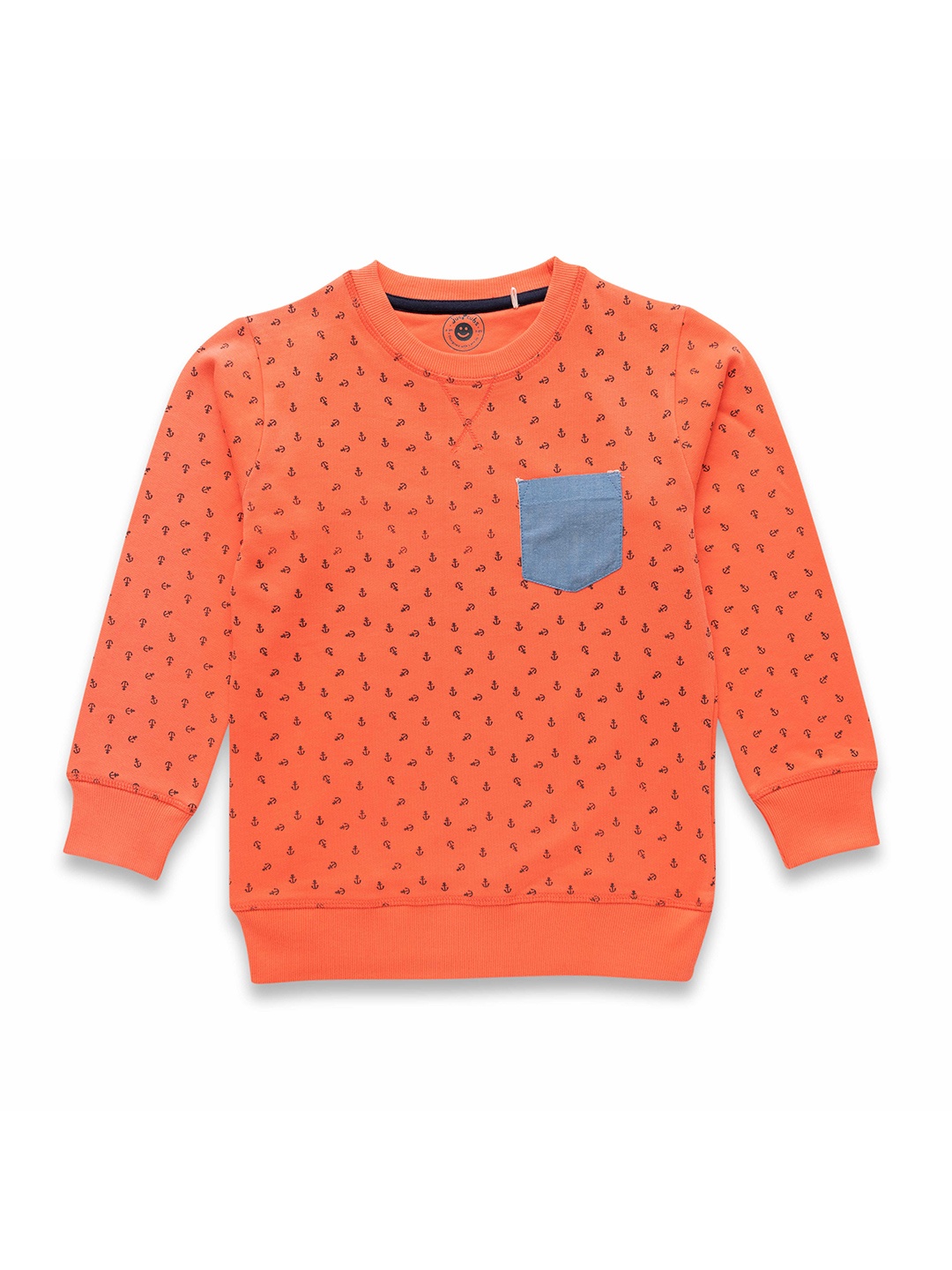 

JusCubs Boys Conversational Printed Cotton Pullover Sweatshirt, Orange