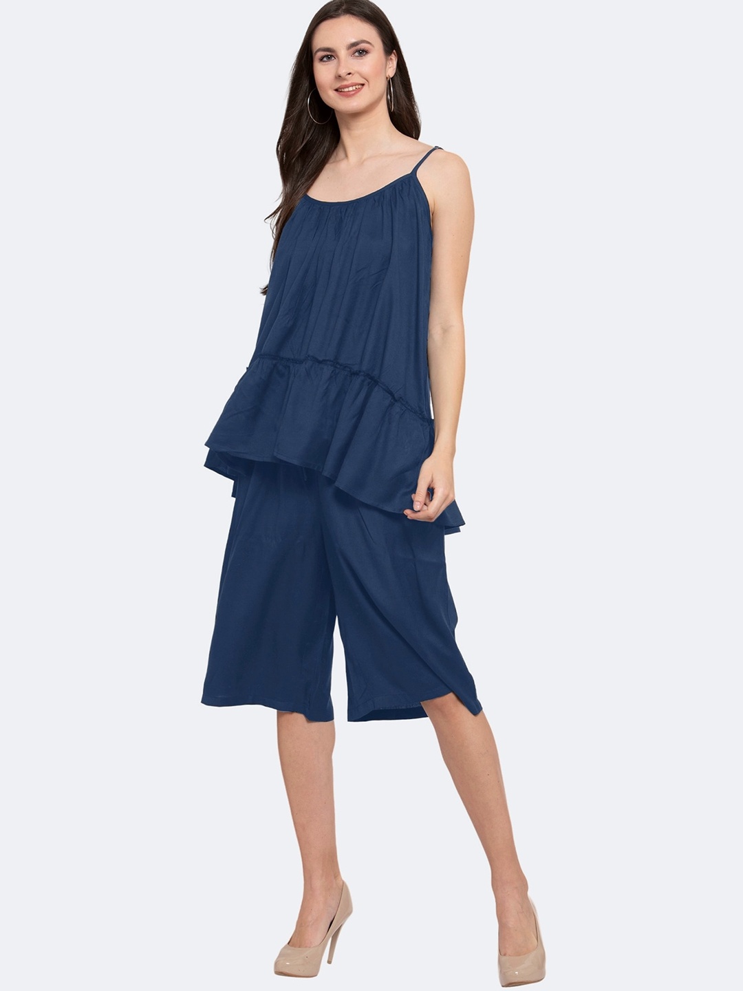 

PATRORNA Shoulder Straps Night suit, Navy blue