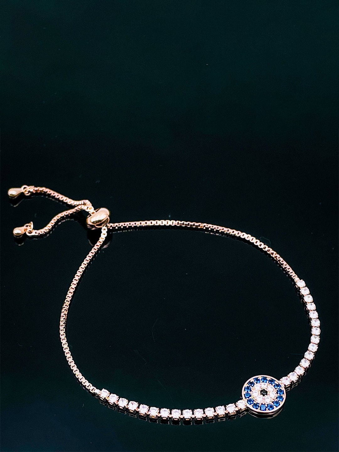 

ZIVOM Rose Gold-Plated Charm Bracelet