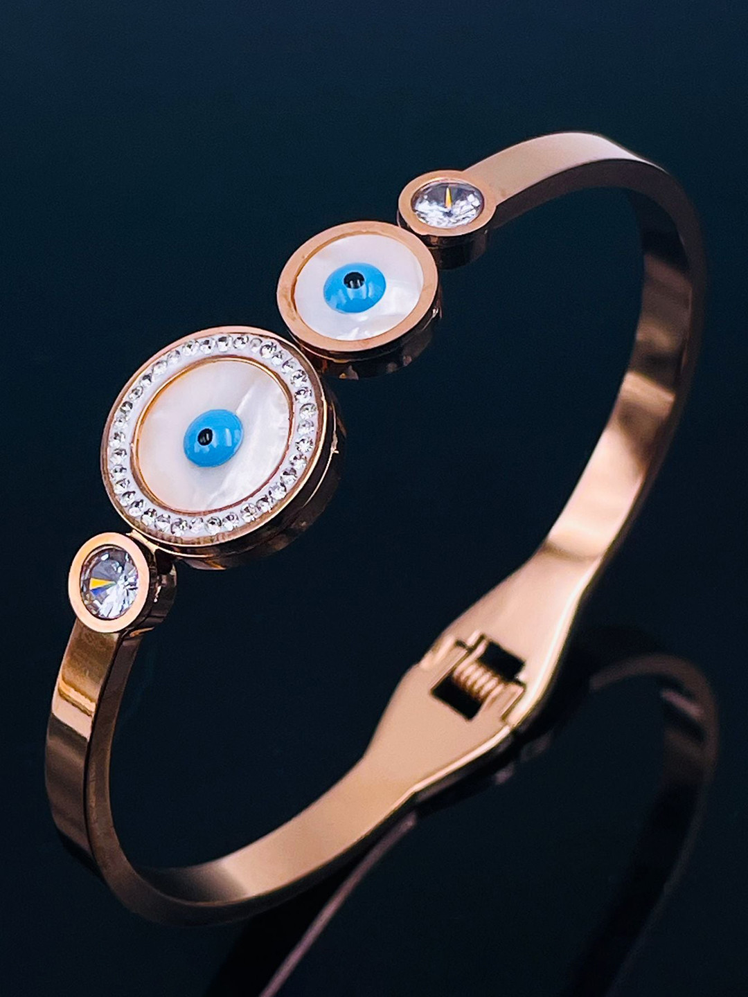 

ZIVOM Rose Gold-Plated Kada Bracelet