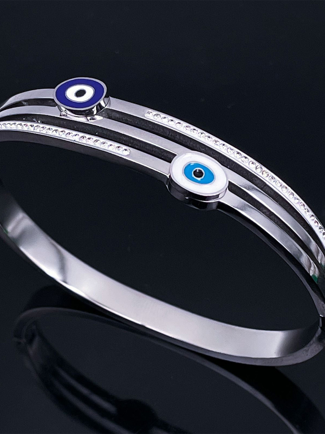 

ZIVOM Silver-Plated Kada Bracelet