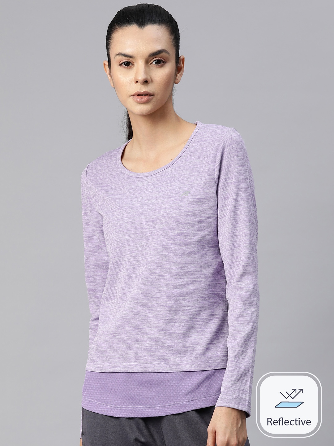 

Alcis Motion Maven Printed Dry Tech Slim Fit T-shirt, Purple
