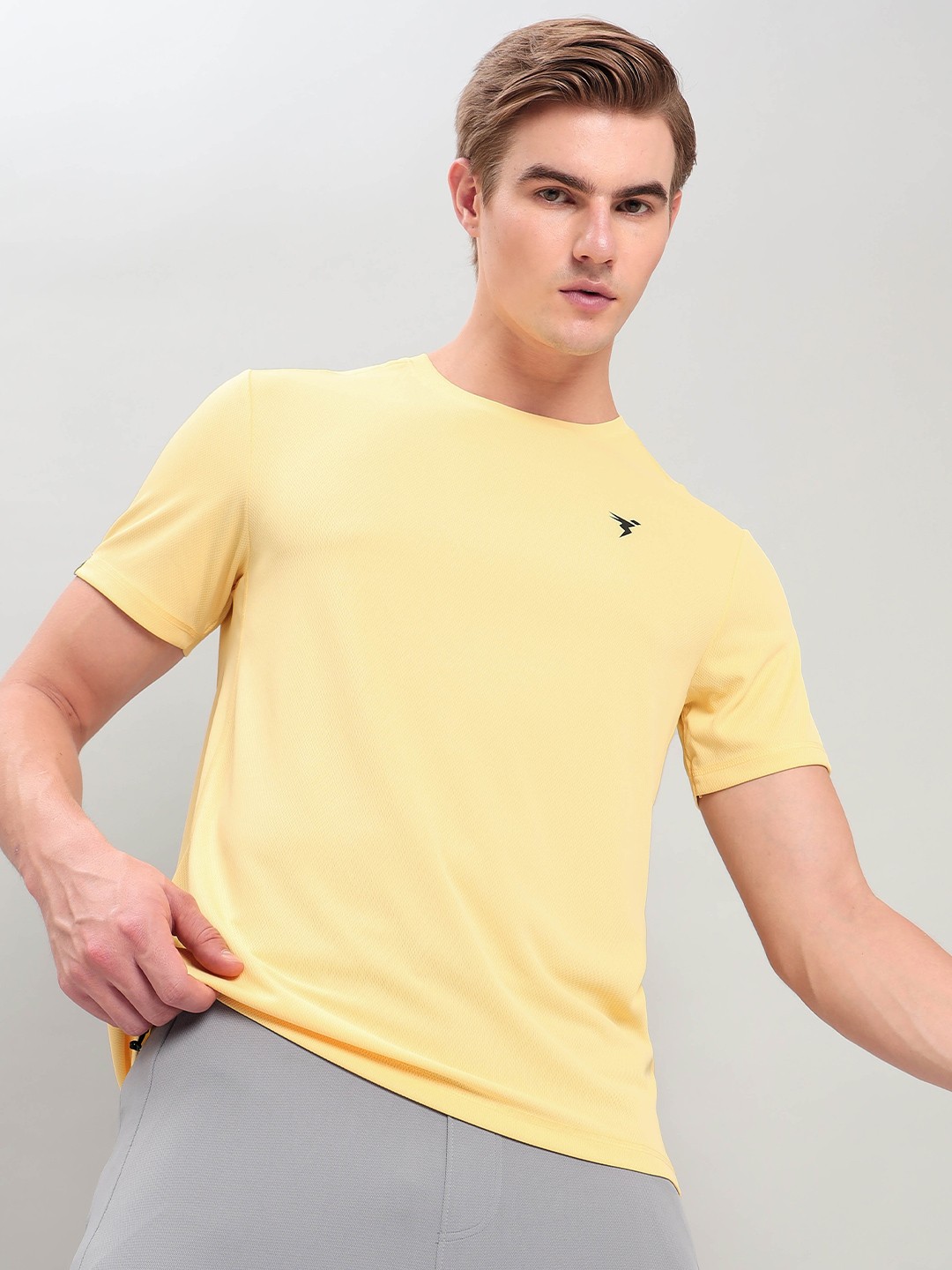 

Technosport Antimicrobial Slim Fit Sports T-Shirt, Yellow