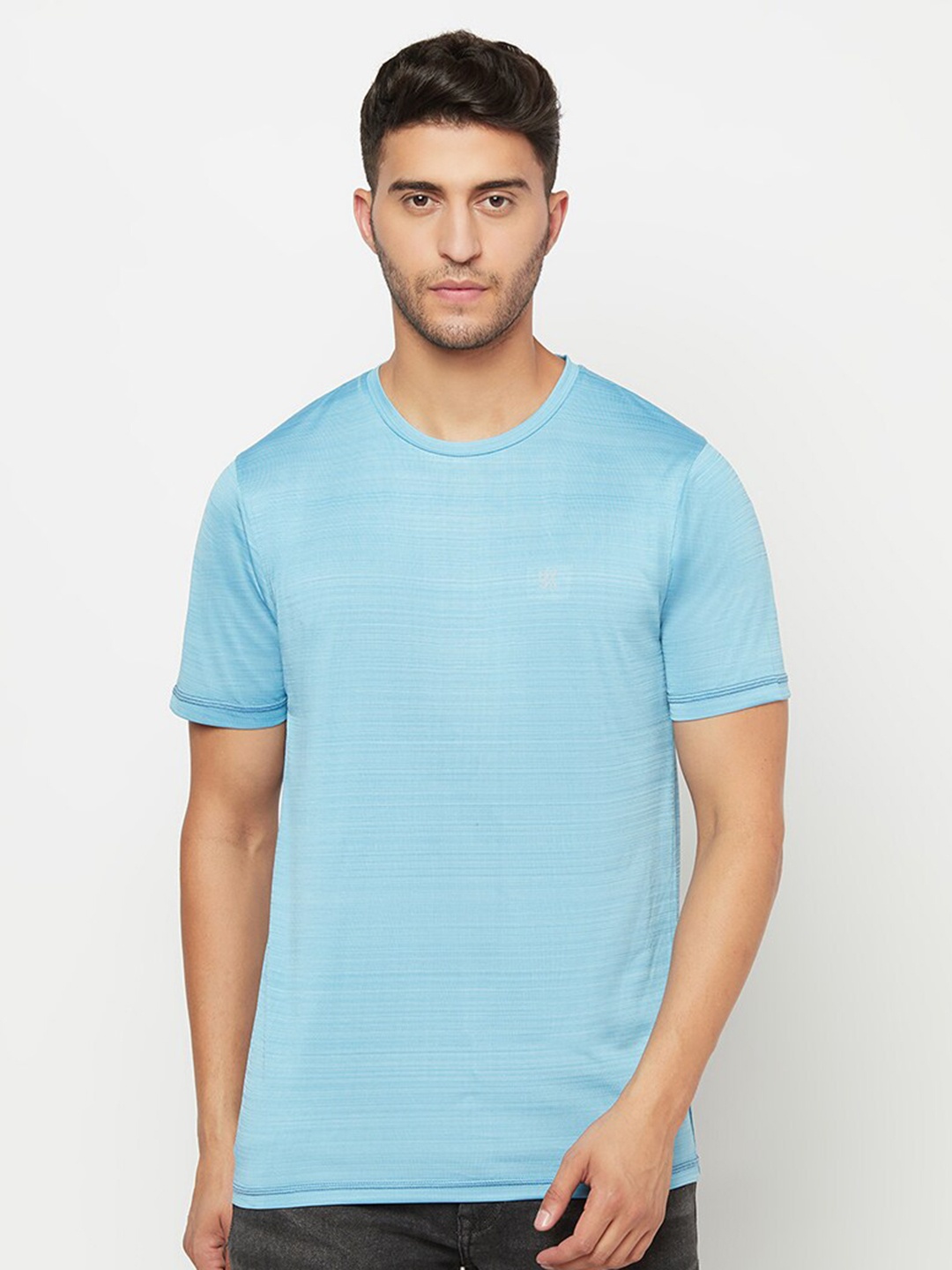 

URKNIT Round Neck Cool Max Gym T-shirt, Blue