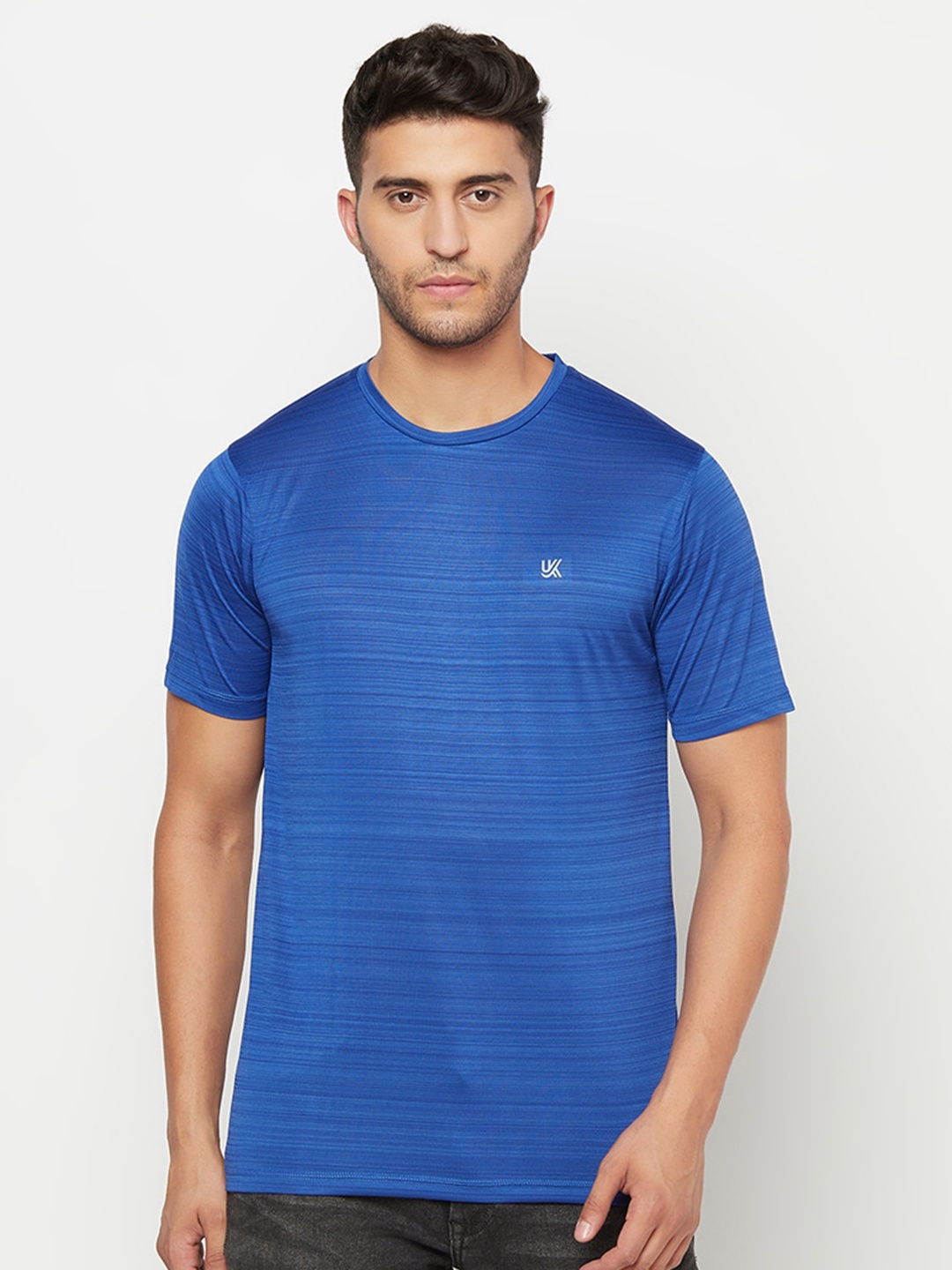 

URKNIT Striped Cool Max Gym T-shirt, Blue