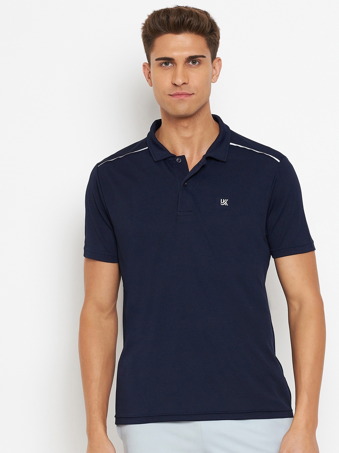 

URKNIT Cool Max Polo Collar Regular Fit Casual T-Shirt, Blue