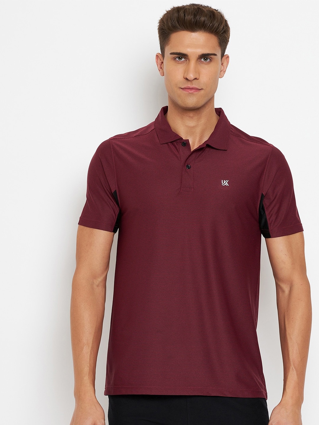 

URKNIT Polo Collar Cool Max T-shirt, Maroon