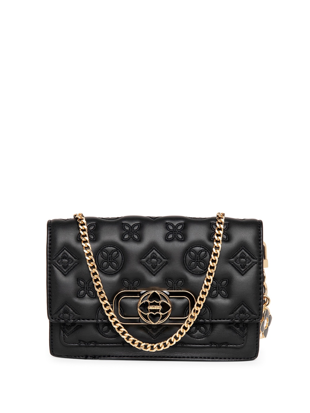 

ALDO Textured Bowling Sling Bag, Black