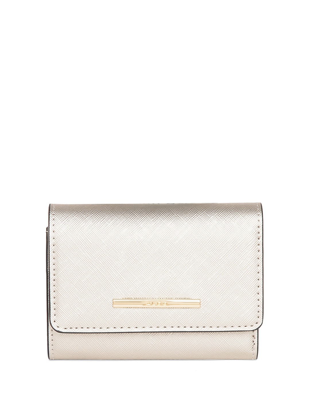

ALDO Women Three Fold Wallet, Silver