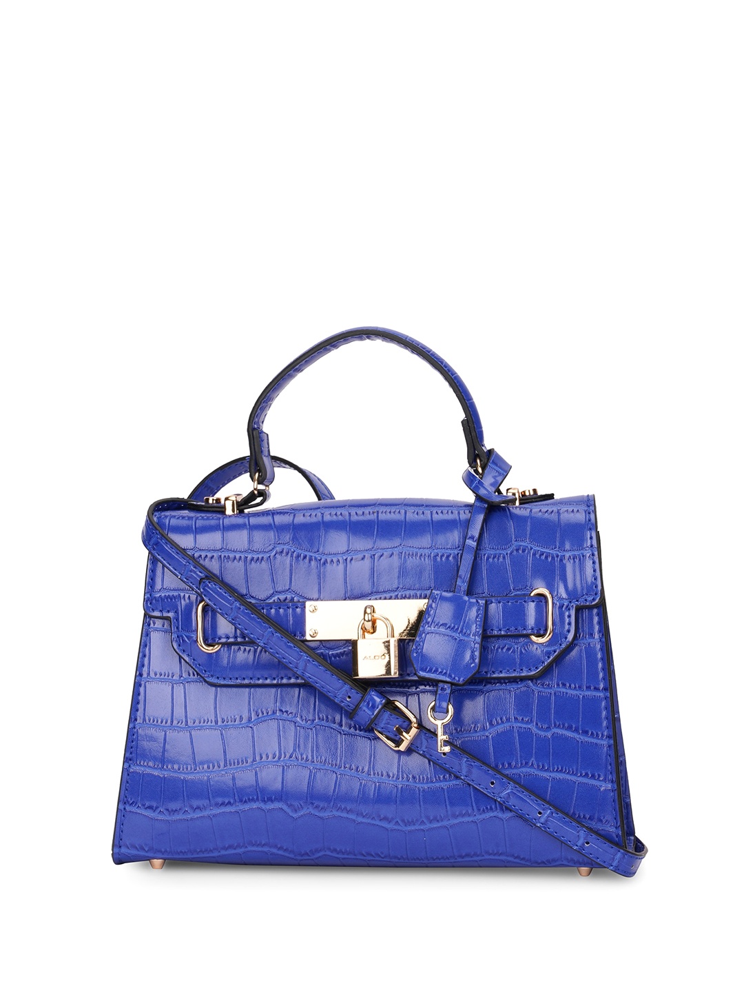 

ALDO Textured PU Structured Satchel, Blue