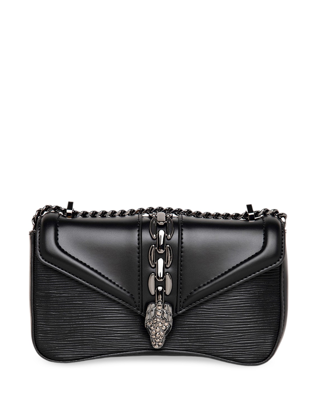

ALDO Textured Embellished Swagger Sling Bag, Black