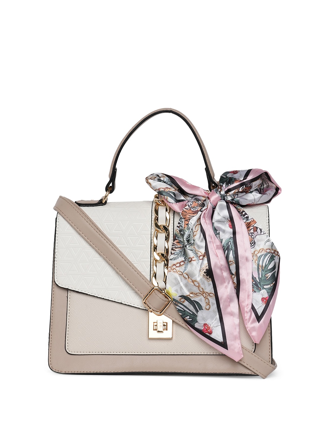 

ALDO Textured Structured Satchel, White