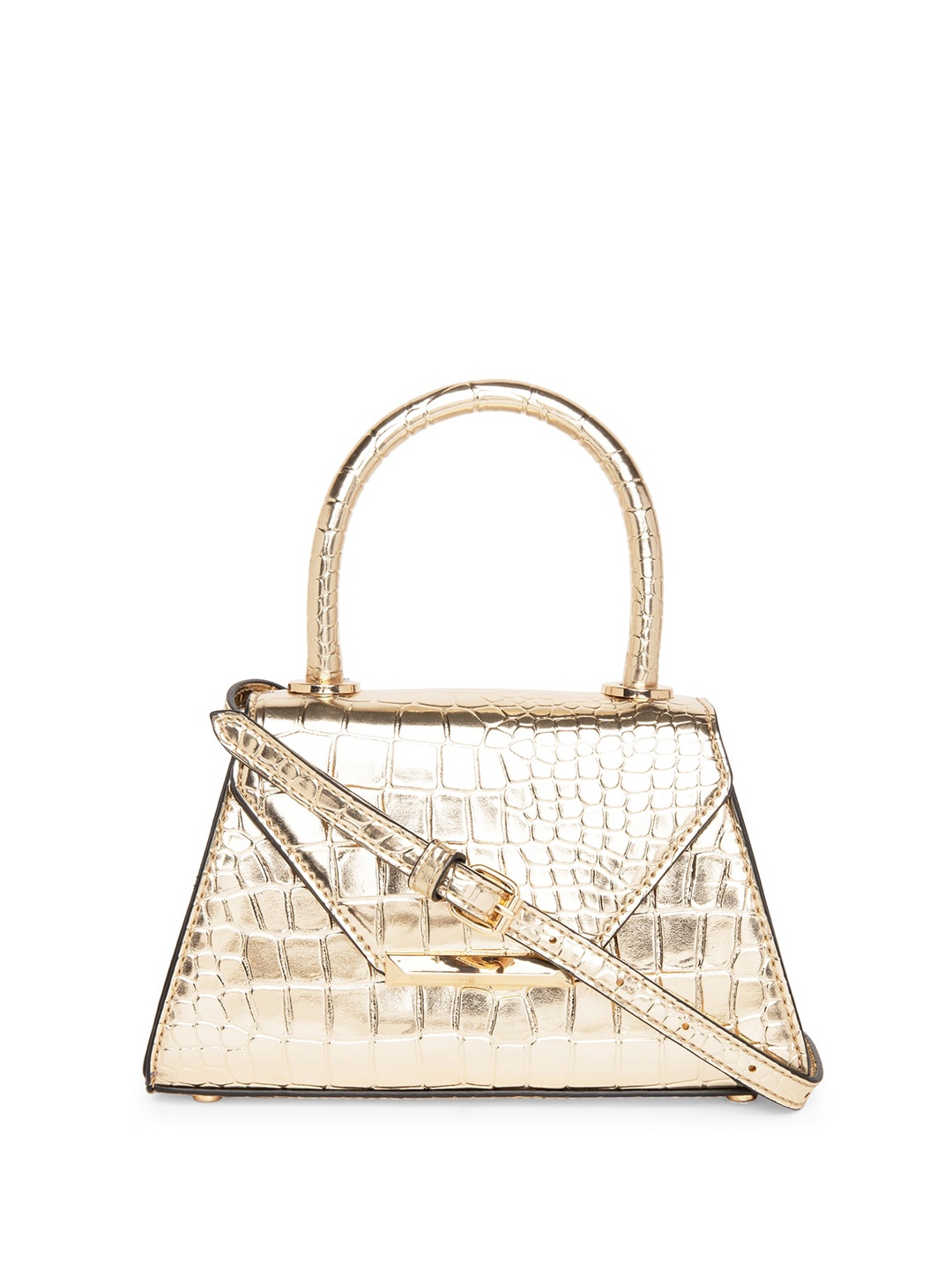 

ALDO Animal Textured Structured Handheld Bag, Gold