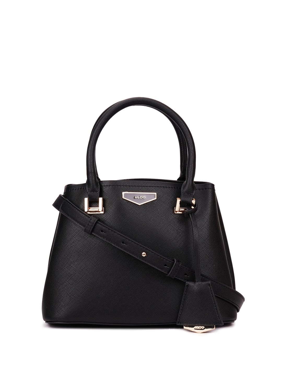 

ALDO Textured Structured Handheld Bag, Black